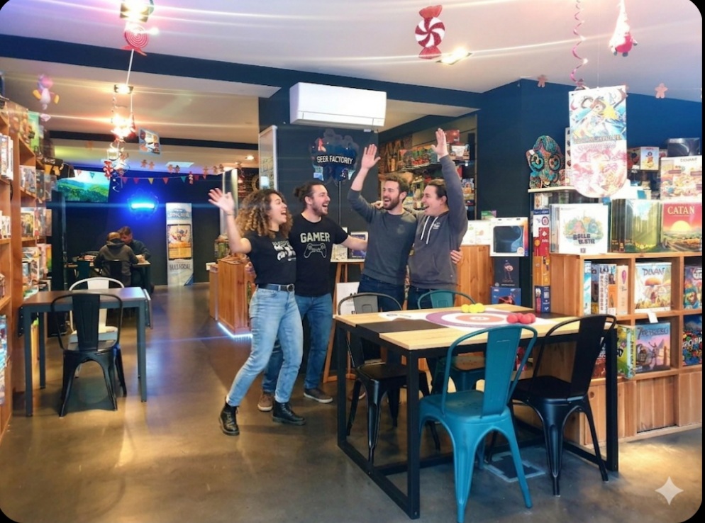 s’amuser entre amis groupe d'amis venus s'amuser enseble au geek factory mulhouse